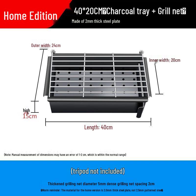 Outdoor Charcoal BBQ Grill