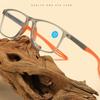 Square Frame Sport Presbyopia Eyeglasses Optical Eyewear Anti-blue Light Glasses  Unisex