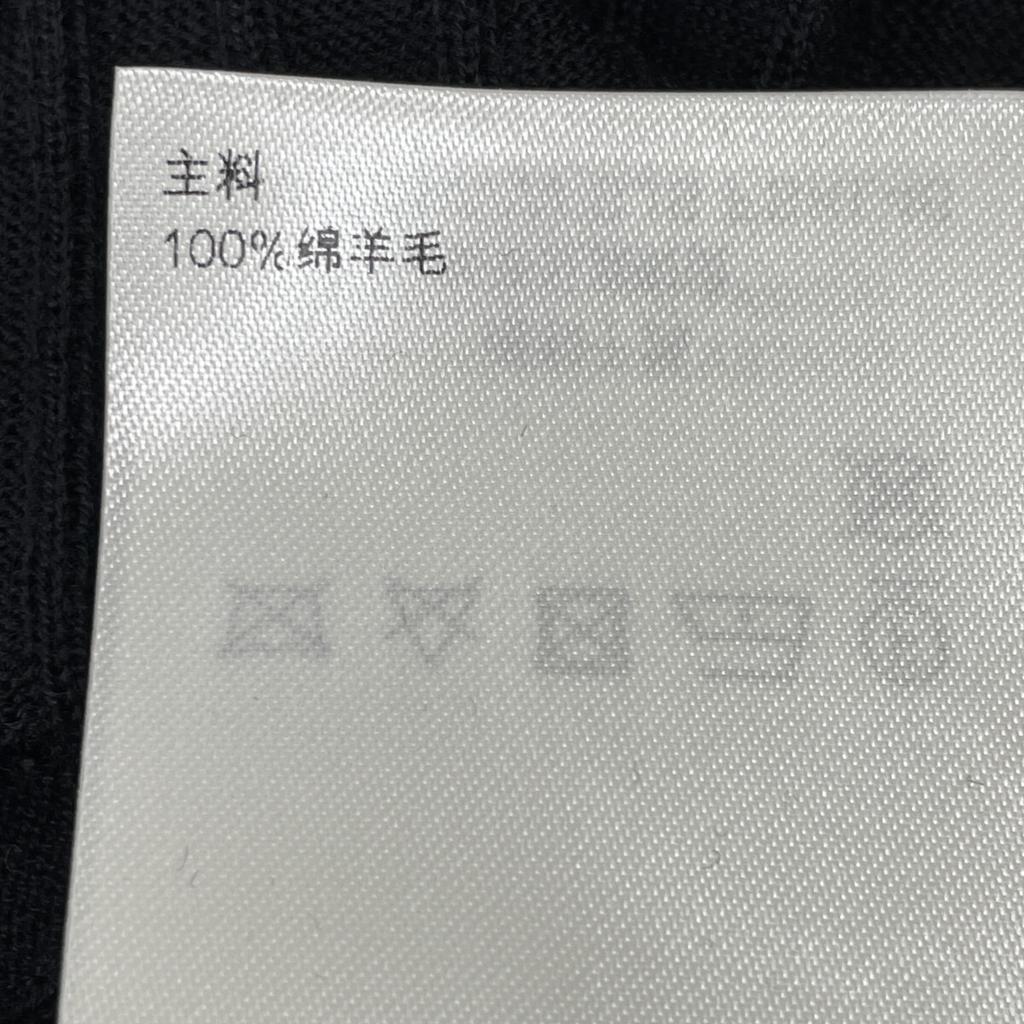 LOUIS VUITTON 25 Years Black Wool Knit Robot Shirt tops XS blackUsed