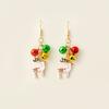 Personality Retro Bell Lovely Women Earrings Snowman Earrings Christmas Gift New Year Drop Earrings