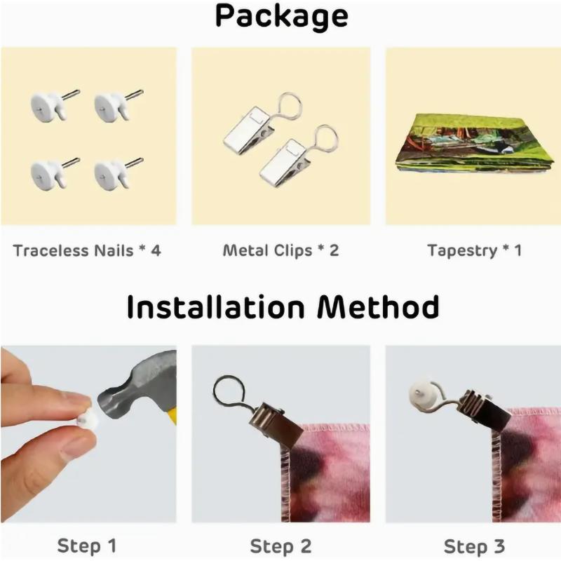 Christmas Tree Snowscape TapestryWall Hanging for Party Festival, Bedroom Office Living Room Home Decor, Wall Decoration