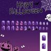 Halloween False Nail Plastic Nail Stickers Featuring Ghostly Bat Pumpkin Designs For Costume Party Beauty Access