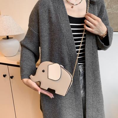 Petit sac éléphant, sac bandoulière tendance et polyvalent, nouveau sac femme, joli sac personnalisé éléphant dessin animé