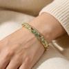 Hollow Out Enamel Floral Bangle Colorful Flower Bangle Vintage Dainty Jewelry  Women