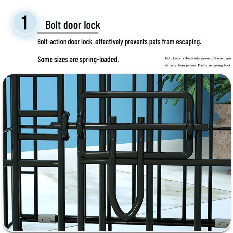 Indoor Pet Cage: Medium-Large for Dogs, Small Cats, Rabbits, or Chickens with Built-in Toilet