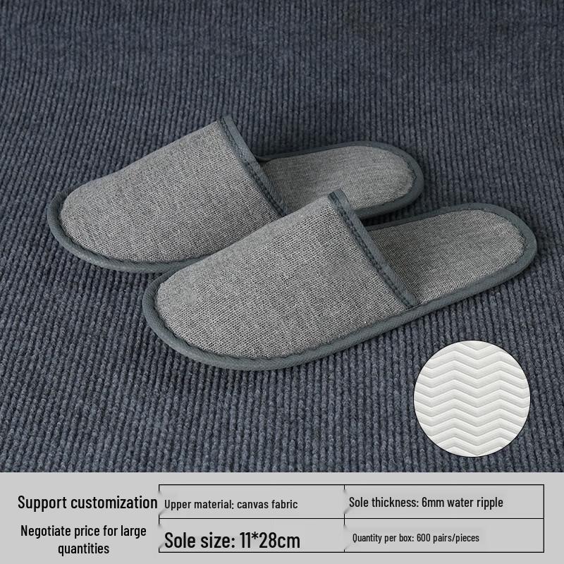Yipan Bulk Pack Disposable Hotel Slippers