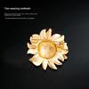 New Retro Brooch, High-end and Agile Bee Daisy Brooch, Female Brooch, Sunflower Brooch, Temperament Brooch, Brooch Pin