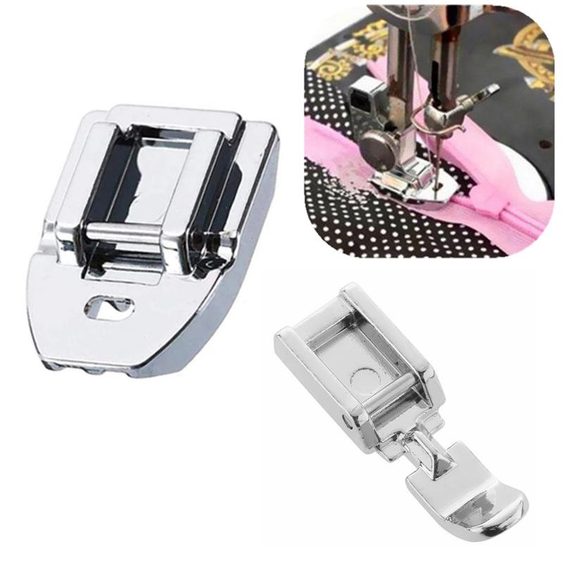 2PCS Invisible Zipper Foot Feet Domestic Machine Parts Presser Foot 7306A for Singer Brother Janome Sewing Accessories