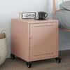 Pink Nightstand 36 x 38.5 x 43.5 cm Steel