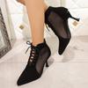 New In High Heels Ladies Sandals Designer Shoes for Women 2025 Ankle Boots for Women Khaki Black Botas Mujer Bottines  Boots