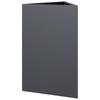 Vidaxl Garden Planters, 2 Pcs, Anthracite, Triangular, 50X43X75 Cm