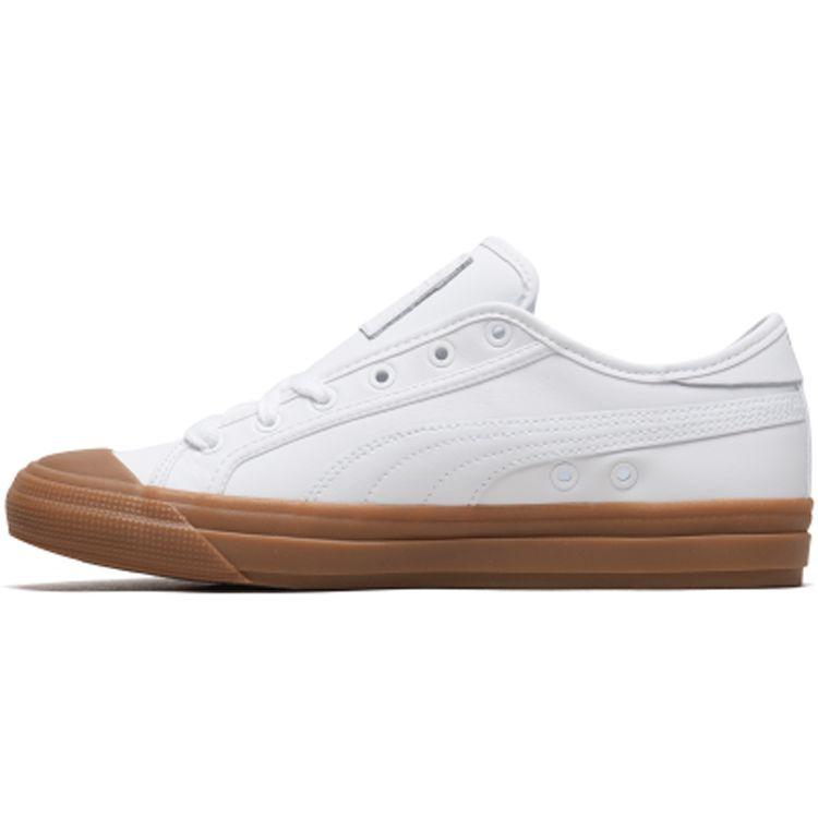 

Puma Capri Leather Low-Top Sneakers Unisex Sneakers White Brown 369244-03 37