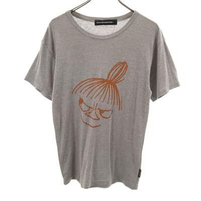 Muito obrigado. feito no Japão Moomin Pequena Minha Camiseta de manga curta 3 cinza Mulheres Usado