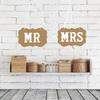 Rustic Mr&Mrs Chair Back Sign Elegant Groom&Bride Chair Pendant  Engagement Party Decorations