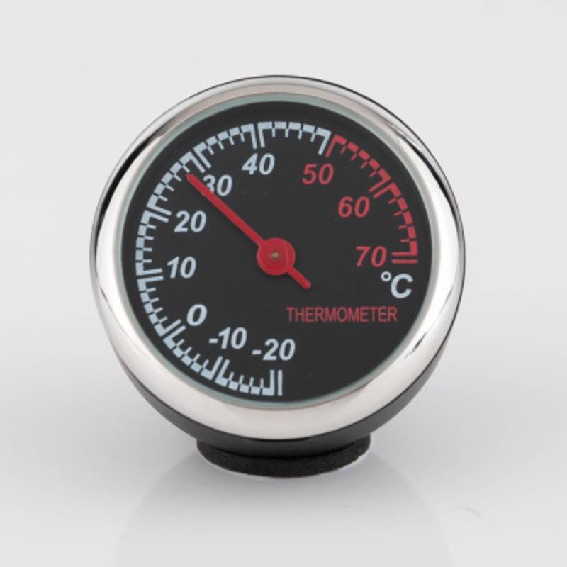 Mini Car Automobile Digital Clock Auto Watch Automotive Thermometer Hygrometer Decoration Ornament C