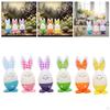 3 Pieces Easter Eggs Adornments Cute Party Favors Decoration Decorative Rabbit Figurines