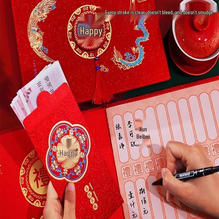 Wedding Guestbook & Gift Record: Sign-in and Money Tracking