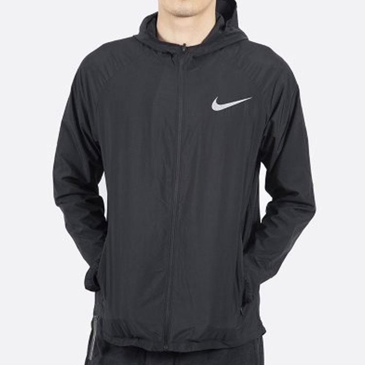 Nike Essential Quick-Dry Sports Windbreaker Jacket Men Outerwear Black CD8347-010