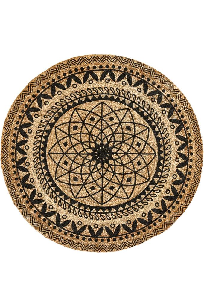 Rovigo Home Washable Round Printed Carpet RHM7042