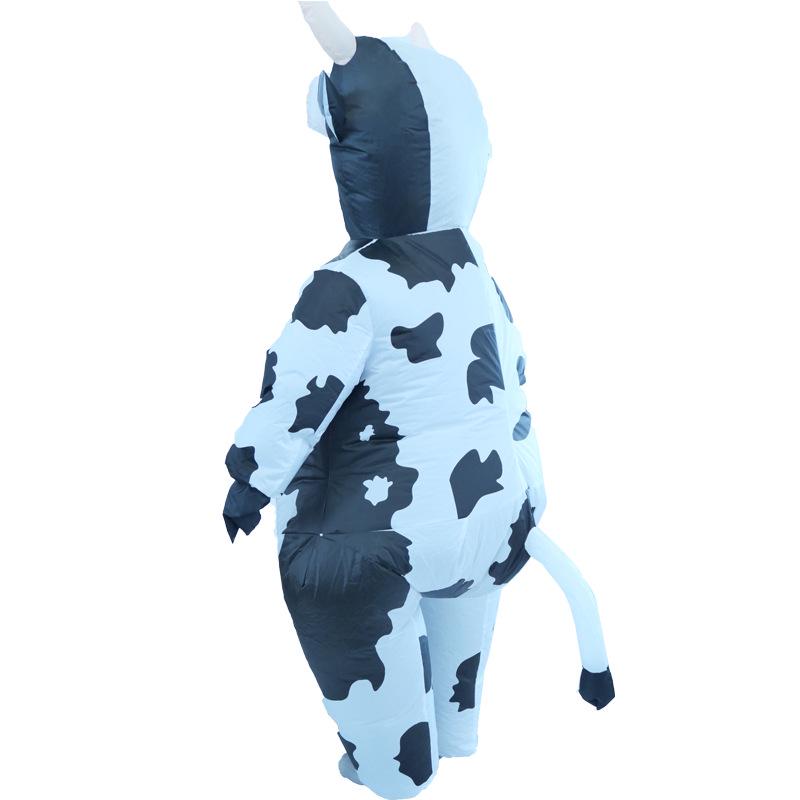 Disfraz de Mascota Inflable de Vaca para Festival de Halloween - Cosplay Creativo y Accesorios para Fotos