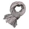 Ladies Shawl Scarf Color-Blocking Pleated Design Versatile Scarf Autumn Winter Outdoors Commuting Long Scarf