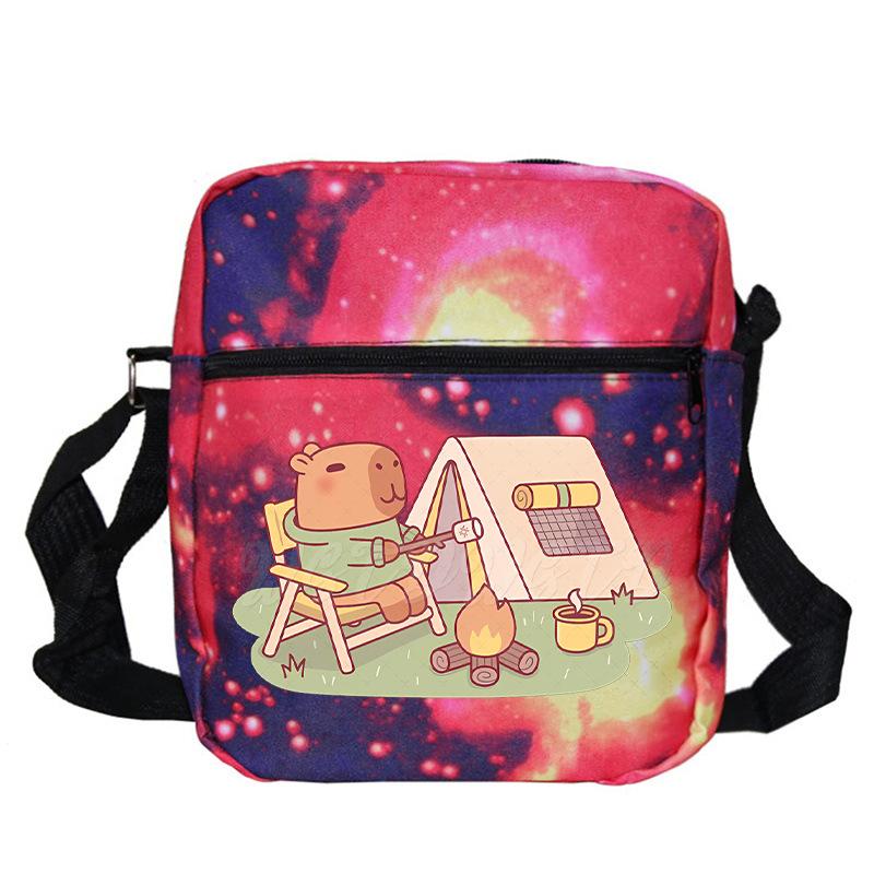 Fashion Versatile Children'S Portable Shoulder Bag Printed Trend Multifunctional Oblique Span Bag