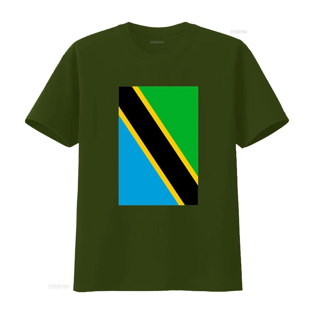 Grunge Tanzania Flag Cool East Africa Swahili Tanzanian T Shirt vintage Washed Breathable Slightly fashion Unisex Comfortable