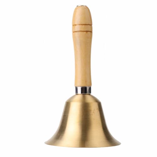 

Zerodis Hand Bell, Dinner Bell, Grand Prize, Wooden Handle, Tabletop Bell, Call Bell, Raffle, Lottery, Hand-Wave Bell, Bell Chime, Call Bell, Store Su