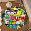 Colorful Dream Island Collage Round Rug for Livingroom,Bedroom, Palyroom, Chair Rug, Area rug, Circle Carpet, Large Size Fan Christmas gift