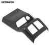 Accessories For Kia Seltos     Carbon Fiber Armrest Box Rear Air Conditioner Vent Outlet Cover Trim Car Styling