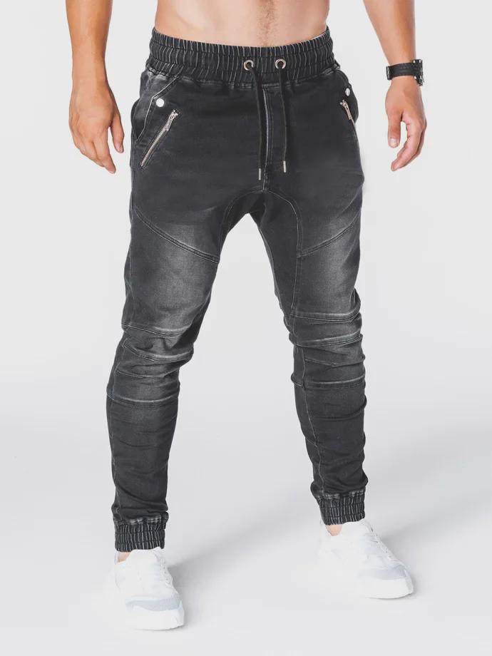2019 Trendy Men's Washed Denim Jogger Jeans - European & American Style Casual Pants