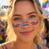 Kids Safe Tattoo Stickers Freckle Temporary Tattoos, Waterproof & Long Lasting Face Stickers, Rainbow Color Makeup Decals for Festival, Party,