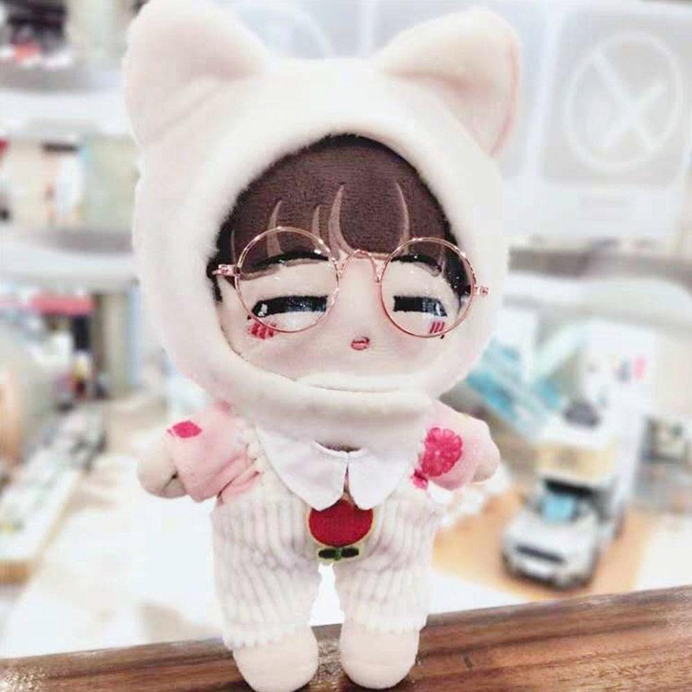 Acessórios para BJD 1/3 1/4 Óculos Roupas Para Bonecas de 15~20cm Óculos Fofos de Armação Redonda para Bonecas de Pelúcia