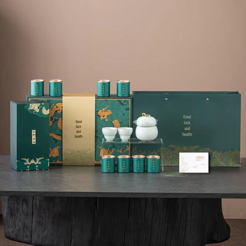 

Dragon Blessing Ceramic Tea Set Gift Box