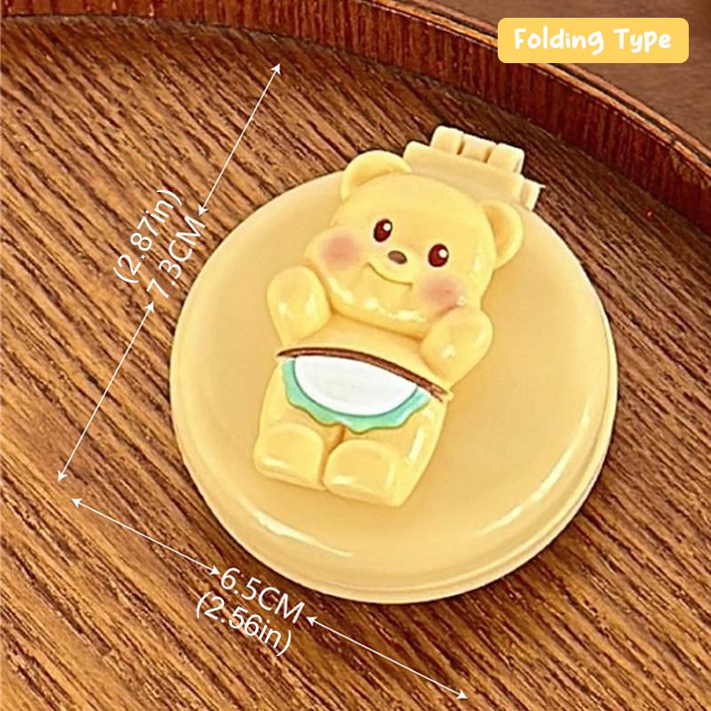 Cute Butter Bear Foldable Head Massage Combs Cartoon Portable Airbag Hair Comb Hair Brush Folding Massage Comb Styling Tools