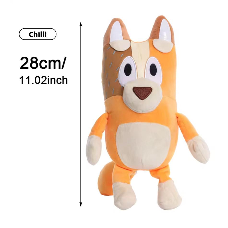 Cute Bluey Bingo Plush Toy Soft Cartoon Dog Doll Kids Festival Gifts Family Plush Toys