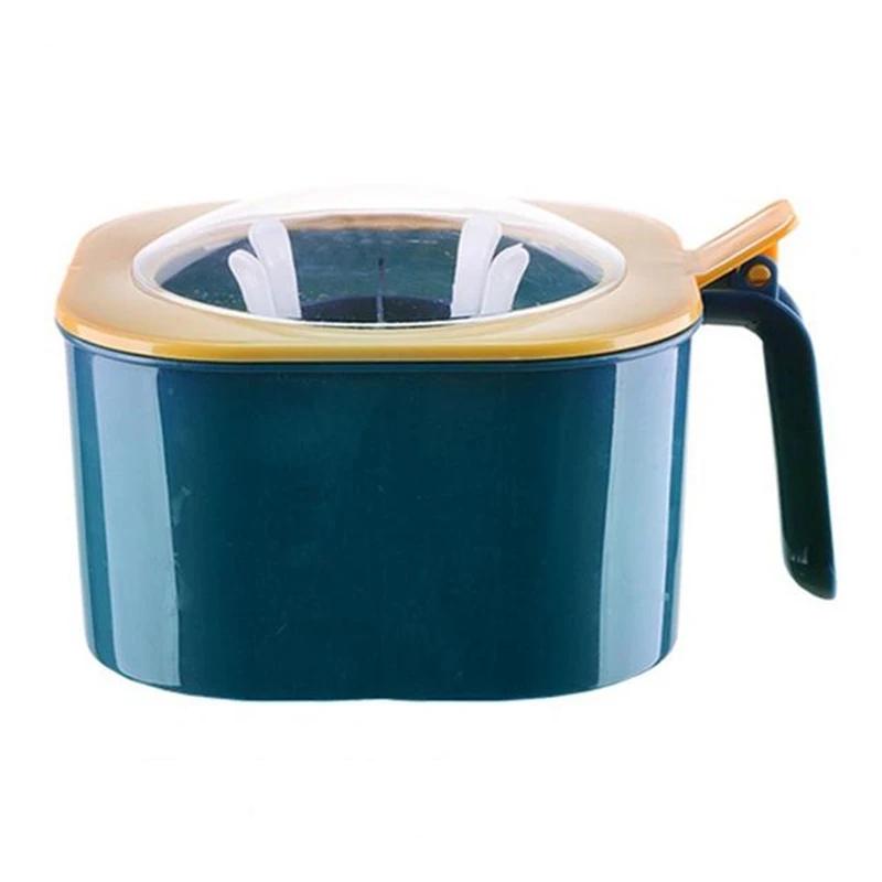 1 комплект, герметичная коробка для приправ большой емкости с ручкой, ложки, 4 в 1, мультисетки, банка для специй, кухонный контейнер для хранения приправ