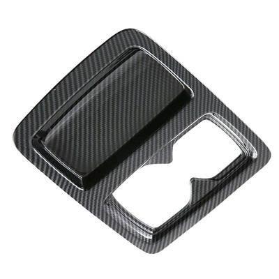 Car Rear Water Cup Holder Protection Cover Trim For Honda Accord ABS Carbon Fiber Rear Drain Cup Cover Accessories