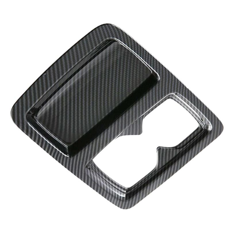 

Car Rear Water Cup Holder Protection Cover Trim For Honda Accord ABS Carbon Fiber Rear Drain Cup Cover Accessories