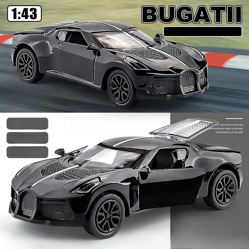1:43  Alloy car model simulation and rebound small sports car Children's toy car gift collection display
