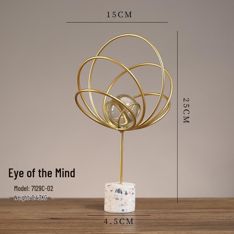 Nordic Leaf Crystal Ball Ornament: Elegant Light Luxury Decoration for Home Entrance, Living Room, Wine Cabinet, or Office Display.