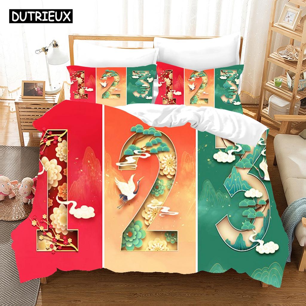 Comforter 3D Printing Chinese Style Bedding Set Cartoon Customization.Cartoon.Cool.Ineffable.Ins.