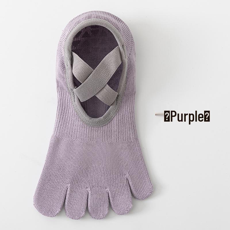 Non-Slip Five-Finger Yoga & Pilates Toe Socks for Indoor Fitness Training