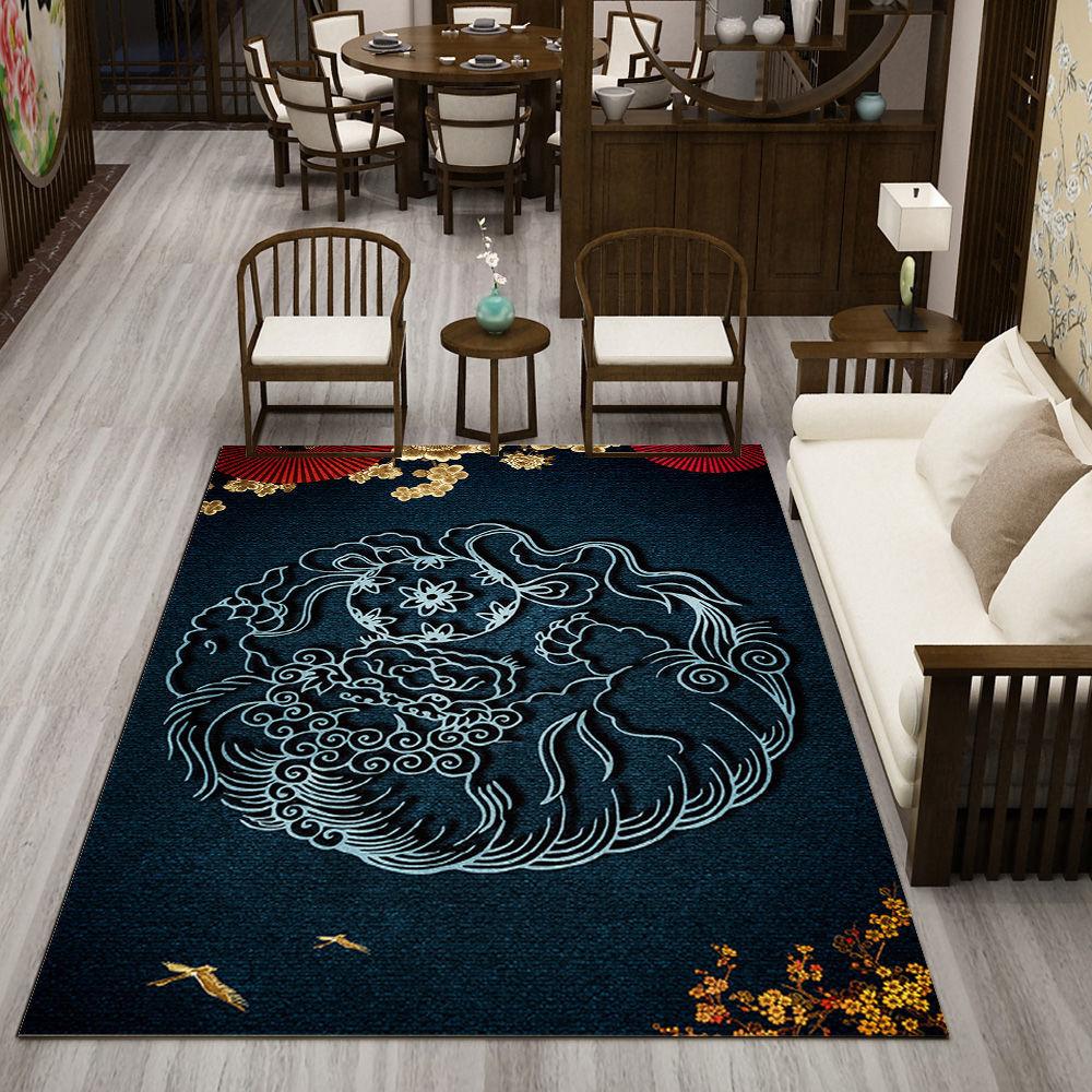 New Chinese Style Carpets for Living Room Lounge Rug Entrance Door Mat Bedroom Carpet Coffee Tables Mat Area Rug Large Washable