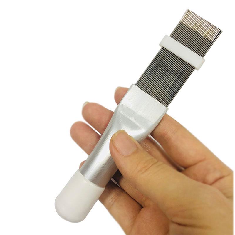 Stainless Steel Air Conditioner Fin Comb - Straight Row Condenser Brush for Refrigeration Tools