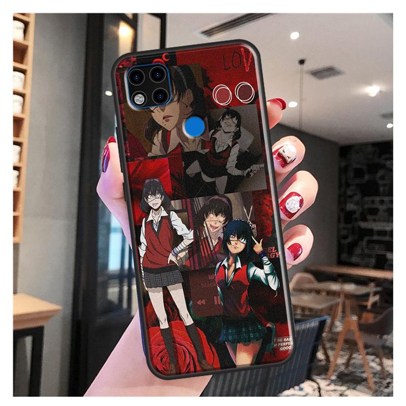 Ikishima Midari Kakegurui Anime Funda für Xiaomi Redmi Hinweis 10S 9S 8T 9 Hinweis 10 Pro Hinweis 11 Pro Redmi 9C 9A 9T Weicher Fall
