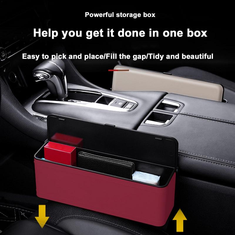 Car Seat Filler Organizer Between Seat Storage Box Multifunctional Filler Pocket Car Interior Accessories Secure Phones Keys