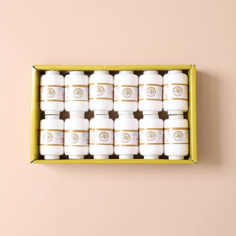 12Color 500M Sewing Thread Polyester Sewing Thread Set Strong And Durable for Sewing Machine Hand Repair Use