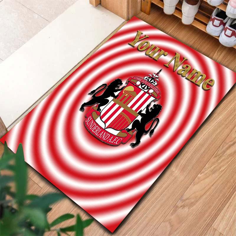 Sunderland A.F Custom Name Carpet Rug for Living Room Bedroom Home Sofa Decoration,Kids play Non-slip Floor Mat