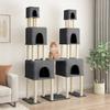 Vidaxl Cat Tree with Sisal Posts, Dark Gray, 199 Cm